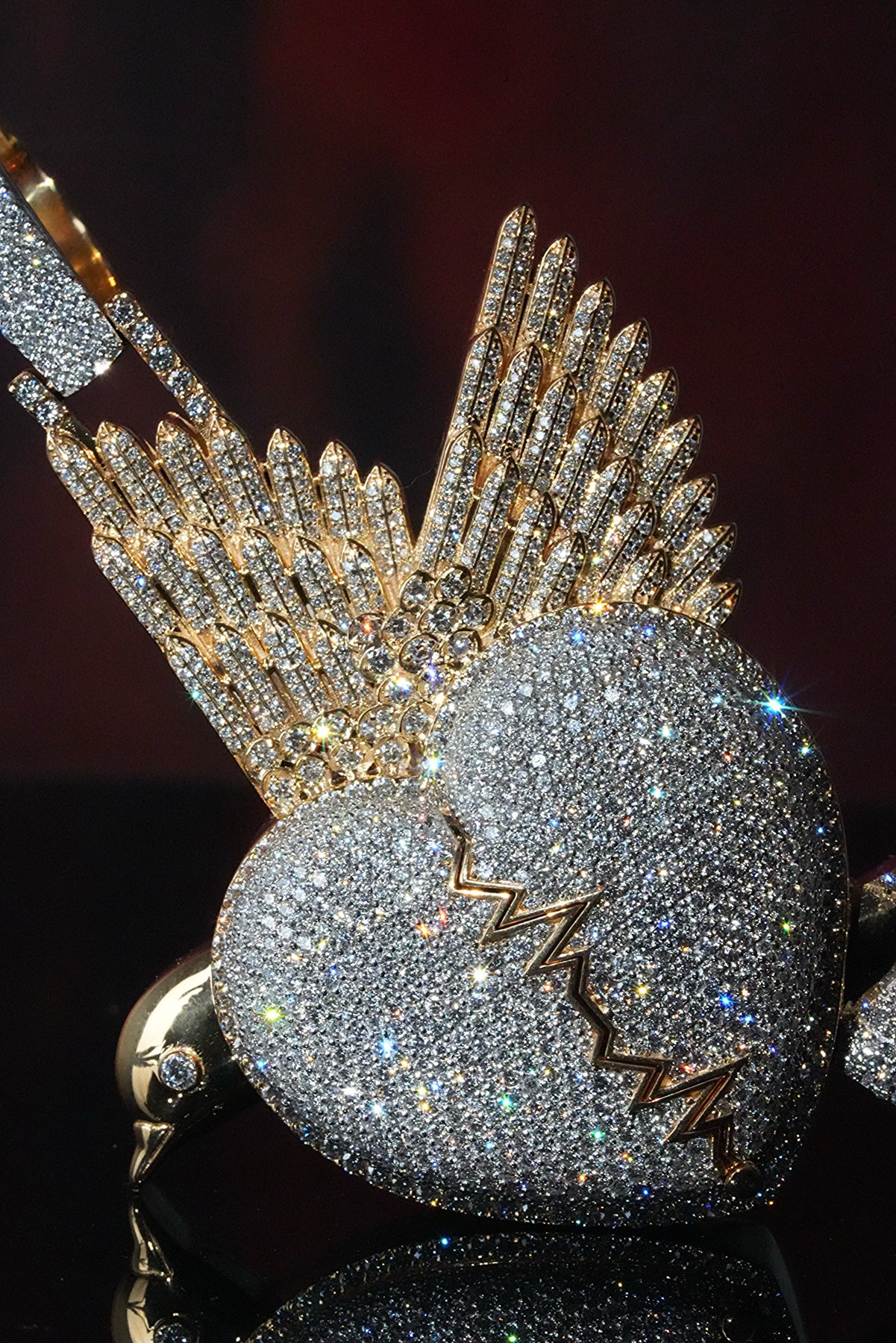 Winged Broken-Heart Pendant