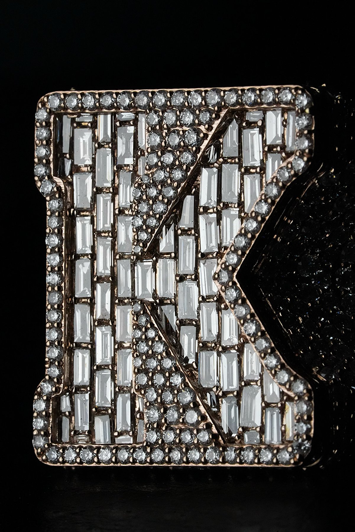 Baguette Initial Pendant
