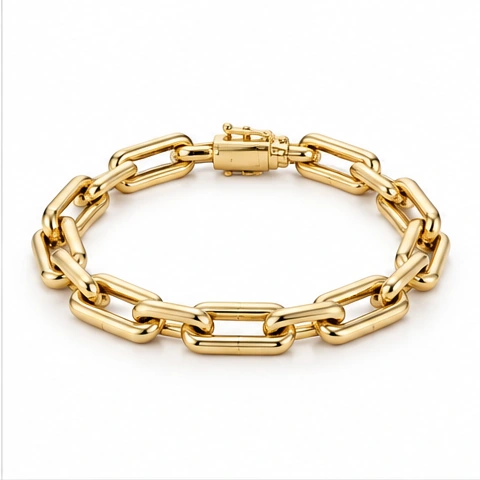 Gold Link Bracelet — 18ct yellow gold