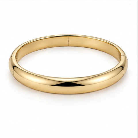 Classic Gold Bangle — Polished yellow gold