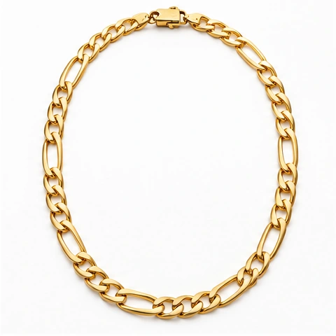 Figaro Link Chain — 18ct yellow gold