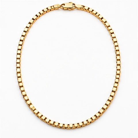 Gold Box Chain — 18ct yellow gold