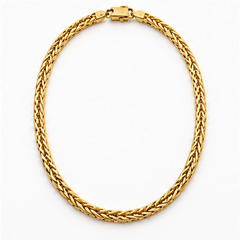 Wheat Link Chain — Solid yellow gold