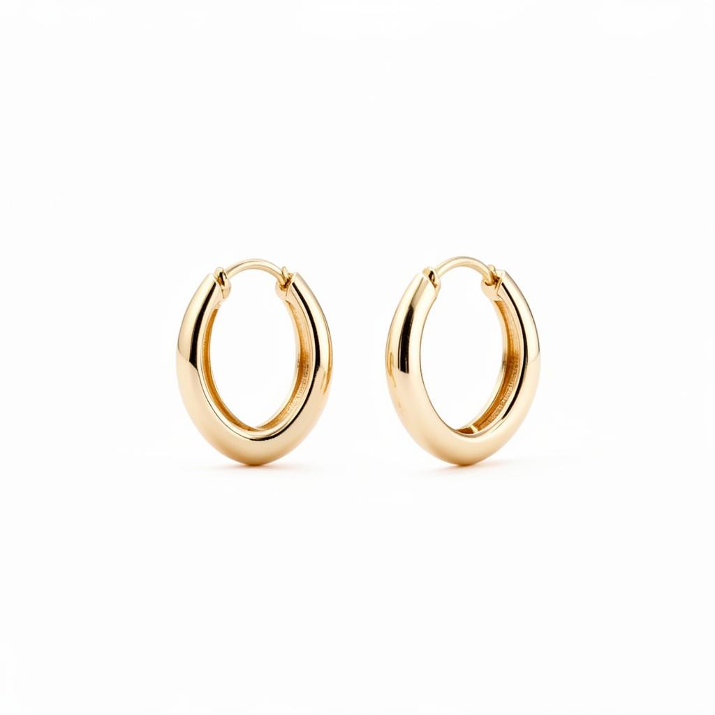Gold Hoop Earrings — 18ct yellow gold