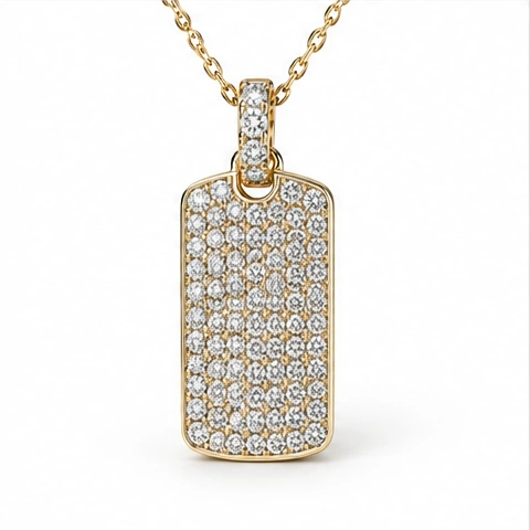 Diamond Tennis Necklace — Graduated diamonds
