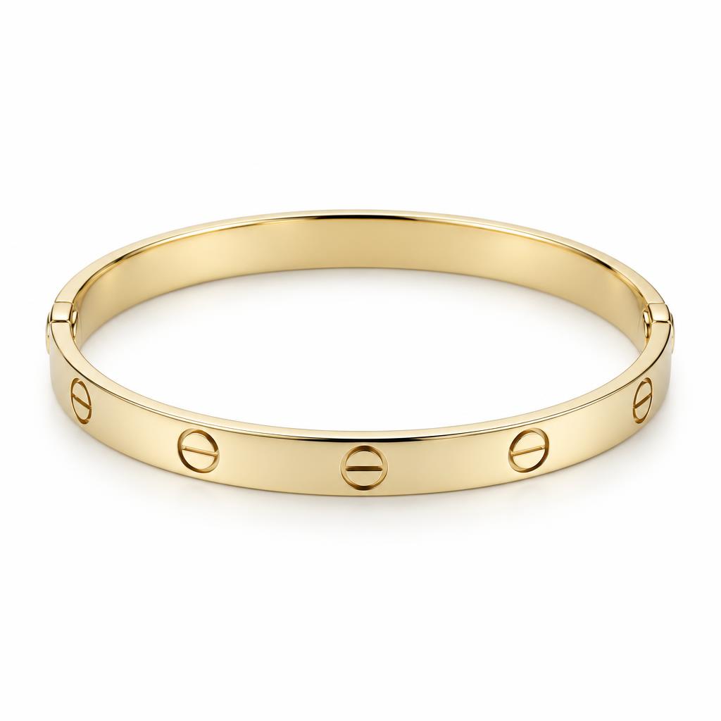 Signature Gold Bangle — Polished yellow gold