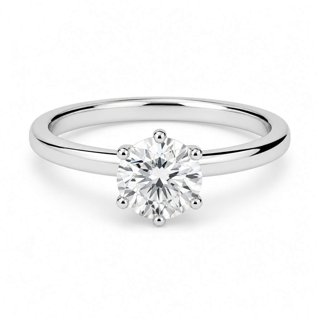 Solitaire · 1.00ct Round Brilliant · Platinum 950